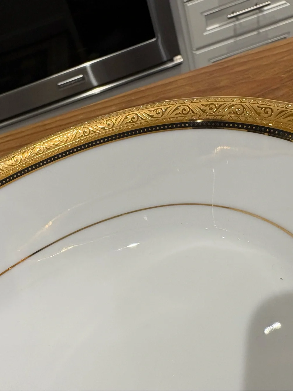 Noritake Kingswood Gold Serving Vegetable Bowl